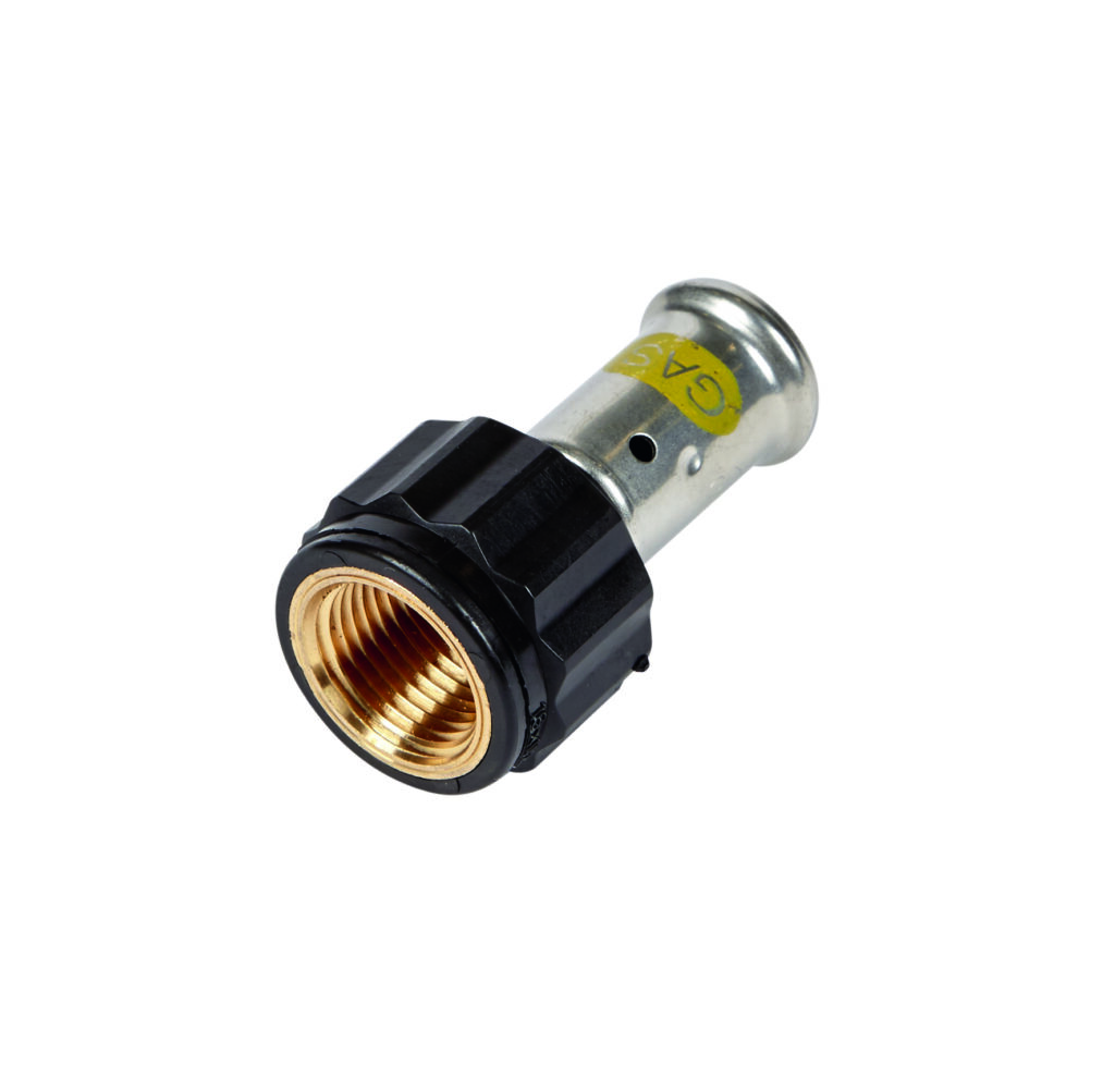 Henc o Gas Pers recht e kopp eling 16x1/ 2 bi (18PKG-1604)
