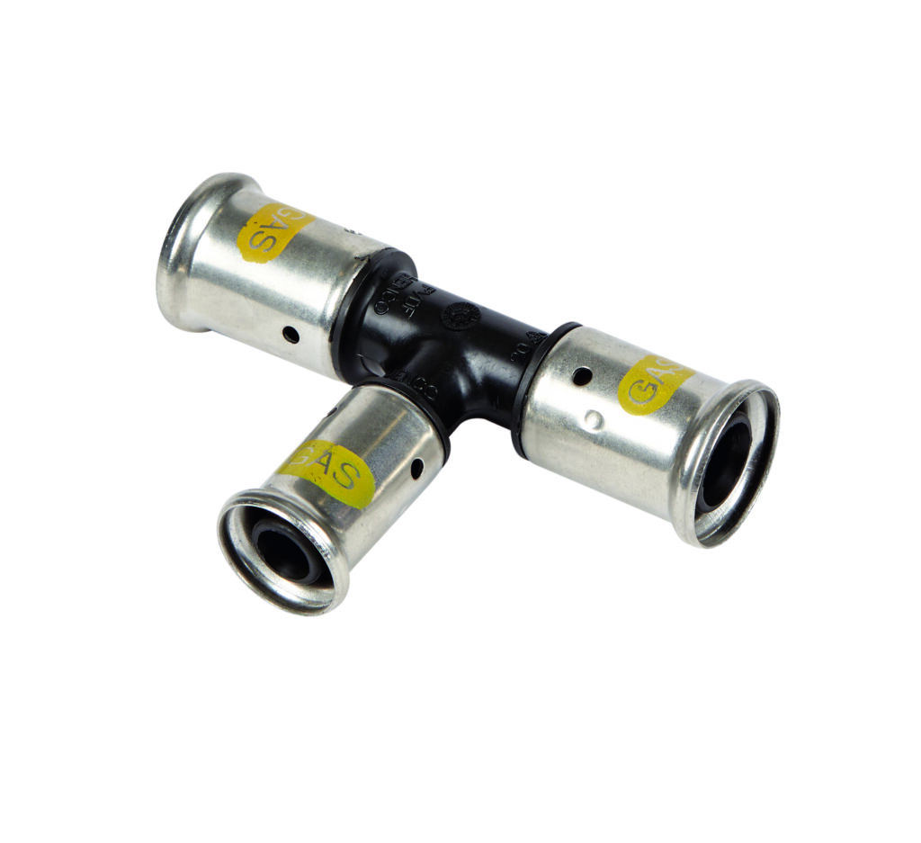 Henc o Gas Pers t-stuk 32x1 6x32 (10PKG-321632)
