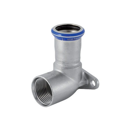 Mapr ess muur plaat 3/4x2 2 rvs (33407)